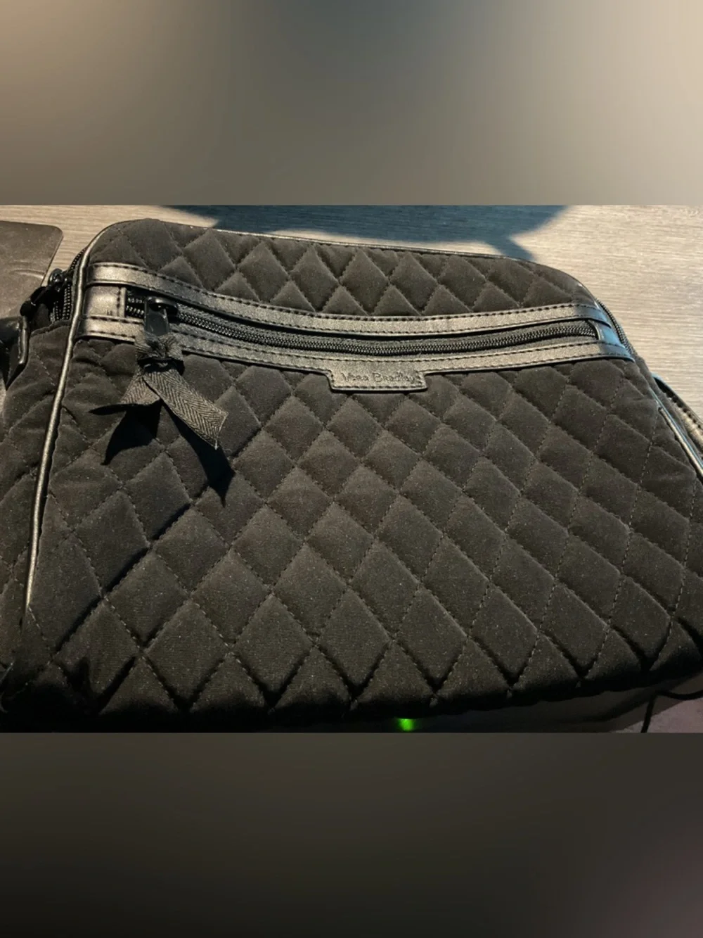 Vera Bradley Black Quilted 4 piece BUNDLE - Good Used Condition MSRP: $350+ - Picture 13 of 16